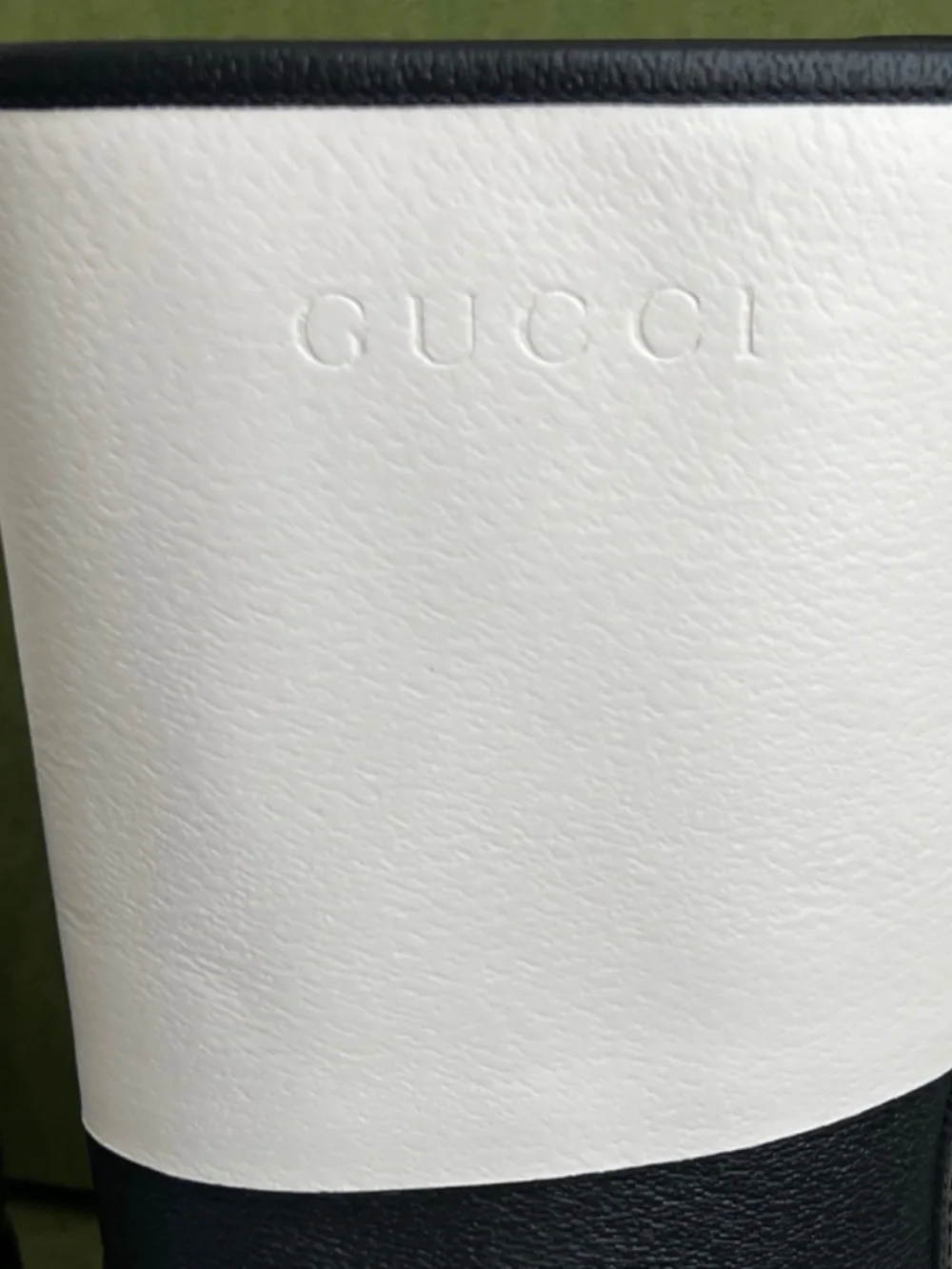 Gucci Men's Boots Rain Snow Biker Black White Leather High Size 9 US 9.5 EU43New